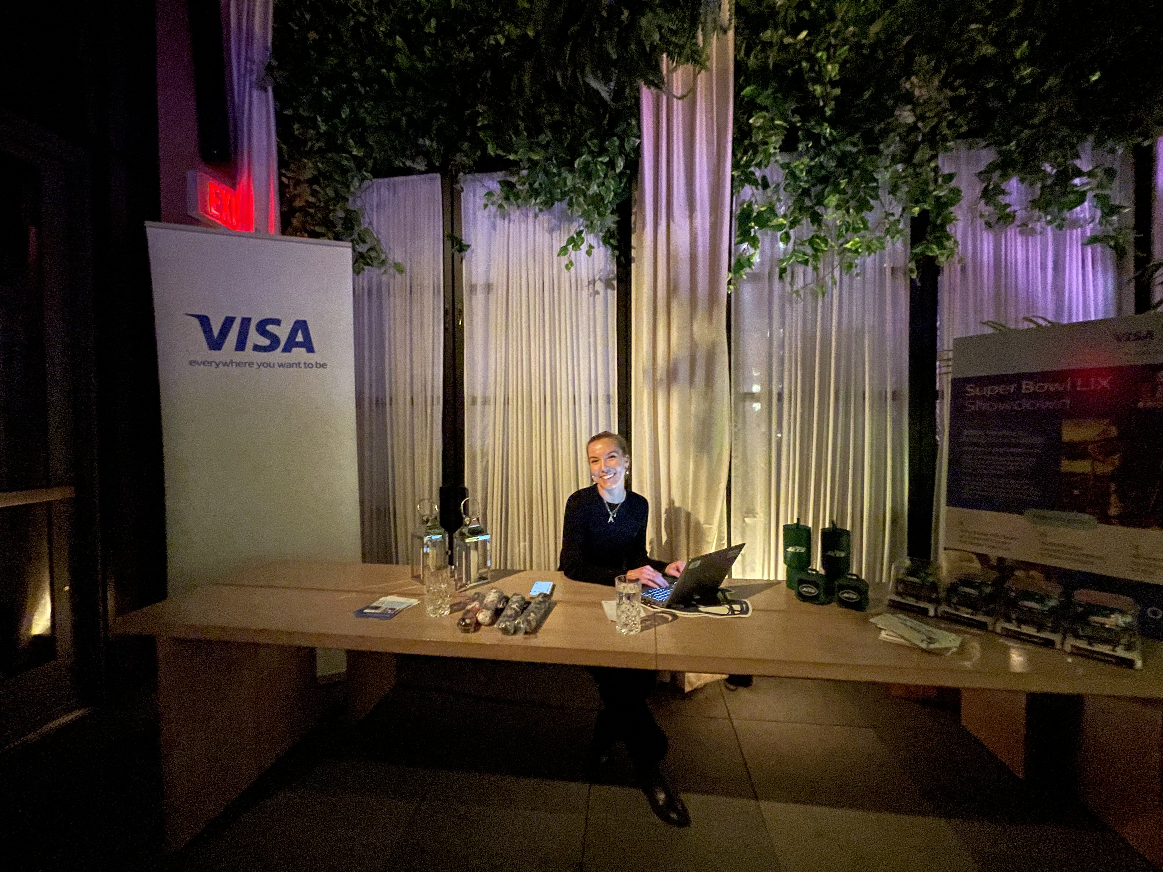 Visa registration desk set up before doors at CPI Global 2024